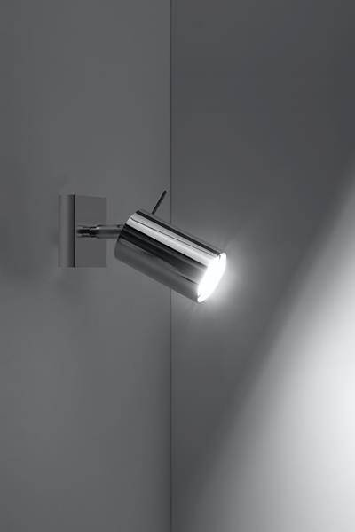 Applique RING chrome + 1x ampoule LED GU-10 4000K Froid 7W 630lm