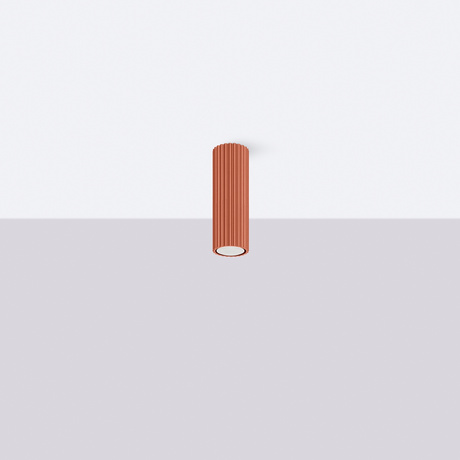 Plafonnier KARBON 20 rouge ocre