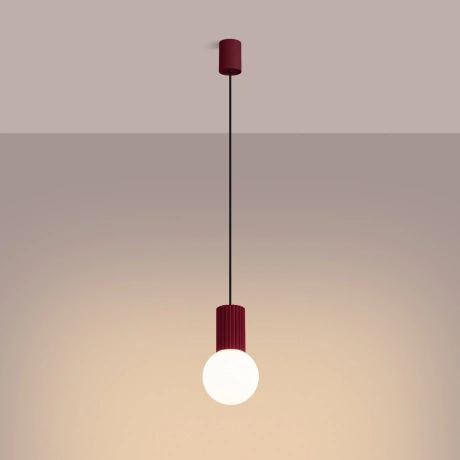 Lampe suspendue HALO 1 bordeaux