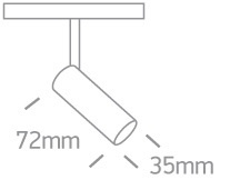 KARO 1 LED noire 3000K 6W 480lm