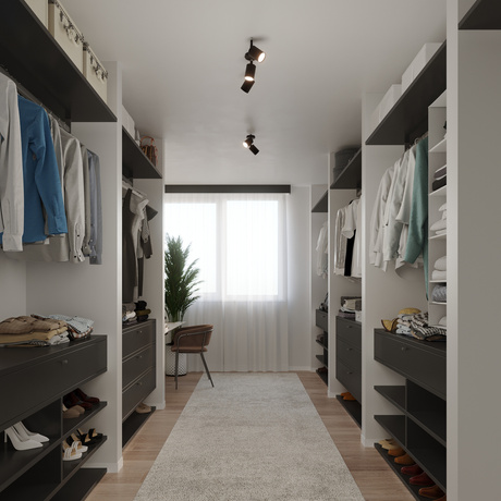 Plafond LEMMI 2 noir + 2x ampoule LED GU-10 4000K froid 7W 530lm