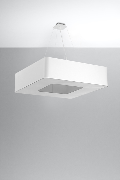 URANO 80 lustre blanc + 8x ampoule LED E27 4000K Froid 7.5W 650lm