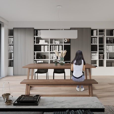 Lustre SANTA BIS 80 blanc + 3x ampoule LED E27 3000K Warm 7.5W 620lm