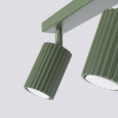 Plafonnier KARBON 2 vert olive