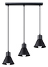TALEJA 3 lampe suspendue noire [E27] + 3x ampoule LED E27 3000K Warm 7,5W 620lm