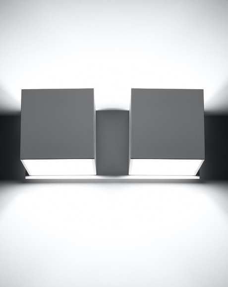 Applique QUAD 2 blanche + 2x ampoule LED G9 4000K froide 4,5W 530lm