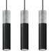 Lampe suspendue BORGIO 3 noir + 3x ampoule LED GU-10 3000K Warm 7W 620lm