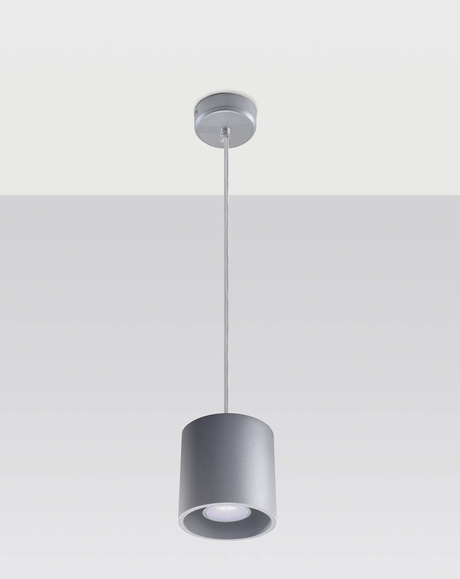 Lampe suspendue ORBIS 1 gris +1x LED GU-10 3000K Warm 7W 620lm