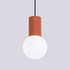 Lampe suspendue HALO 1 rouge ochra