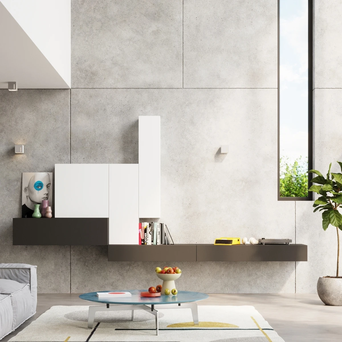 Plafonnier PIXAR gris