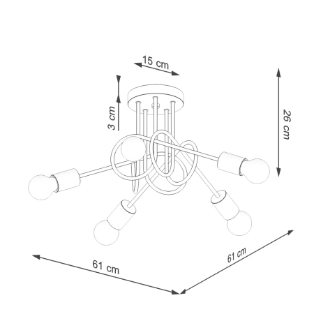 Lustre EMBER 5 schwarz
