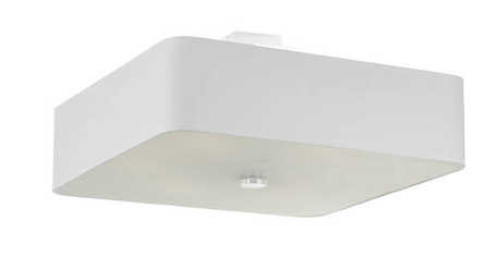 Plafond LOKKO 55 blanc + 5x ampoule LED E27 3000K Warm 7.5W 620lm