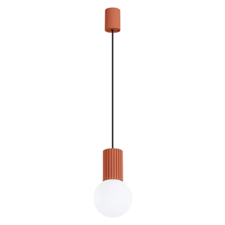 Lampe suspendue HALO 1 rouge ochra