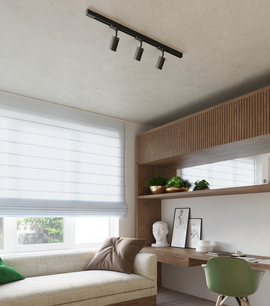 Plafonnier, 3 spots, système de rail triphasé, RING