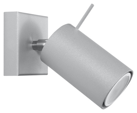 Applique RING gris + 1x ampoule LED GU-10 4000K Froid 7W 630lm