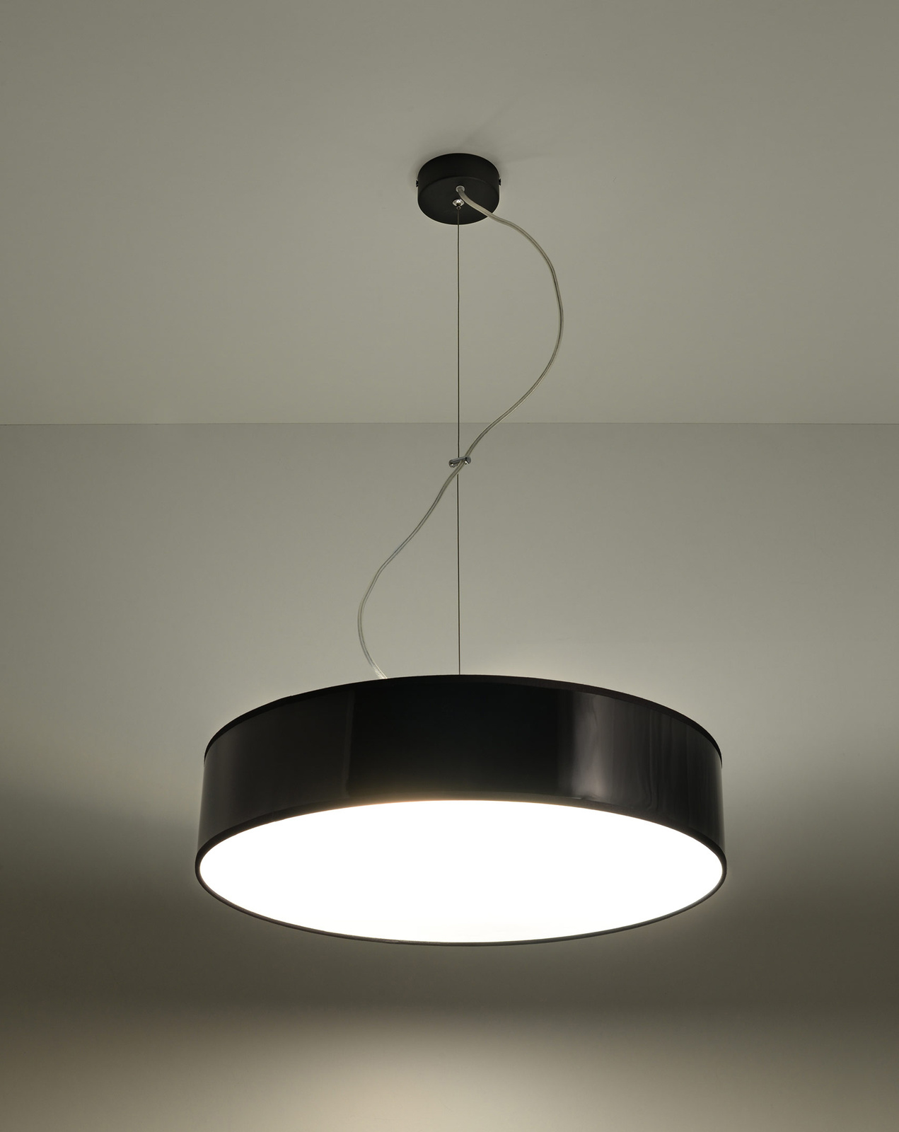 Lampe suspendue ARENA 45 BLACK + 3x ampoule LED E27 3000K Warm 7.5W 620lm