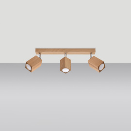 Plafonnier KEKE 3 chêne