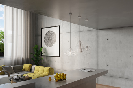 Lampe suspendue UMBERTO blanche + 1x ampoule LED E27 3000K Warm 7,5W 620lm