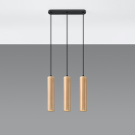 Lampe suspendue LINO 3 bois