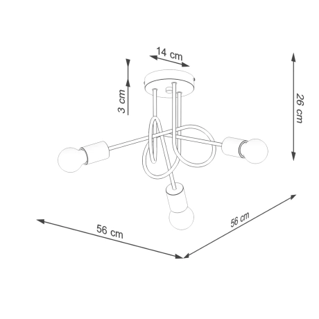 Lustre EMBER 3 blanc