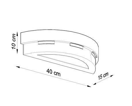 Applique en céramique HELIOS blanc + 1x ampoule LED E27 3000K Warm 7,5W 620lm