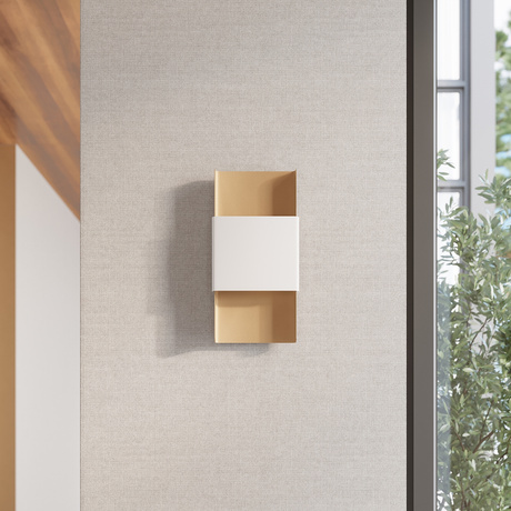 Applique DURLIN or/blanc + 2x ampoule LED G9 3000K Warm 4.5W 450lm