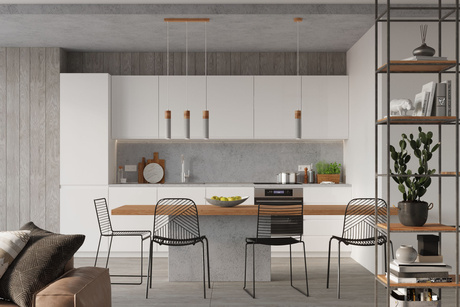 ZANE 1 lampe suspendue grise + 1x ampoule LED GU-10 4000K Cold 7W 630lm