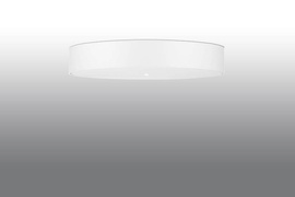 Plafond SKALA 80 blanc + 6x ampoule LED E27 4000K Froid 7.5W 650lm