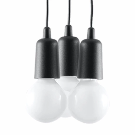 Lampe pendante DIEGO 3 noir