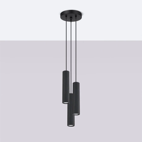 Lampe suspendue KARBON 3P noir
