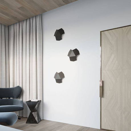 Applique TRE noir + 2x ampoule LED G9 3000K Warm 4.5W 510lm