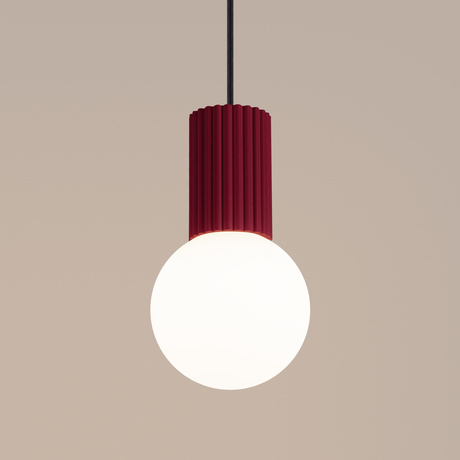 Lampe suspendue HALO 1 bordeaux