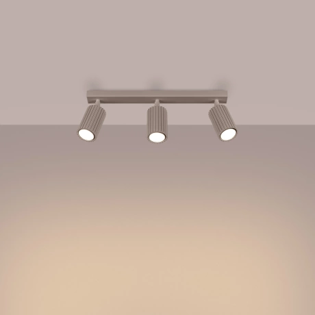Plafonnier KARBON 3L taupe