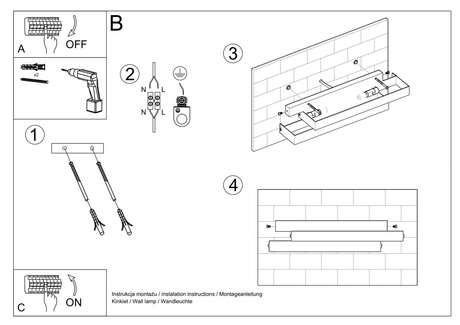 Applique FROST blanc + 2x ampoule LED G9 4000K Froid 4,5W 530lm