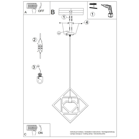 Lampe suspendue CARO