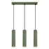 Lampe suspendue KARBON 3L vert olive