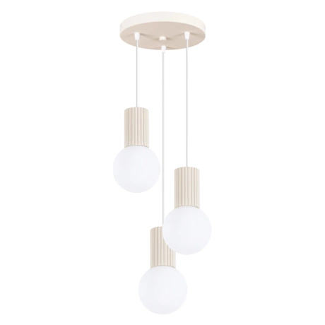 Lampe suspendue HALO 3P beige