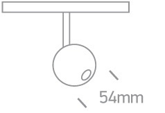 NOXE 1 LED noire 3000K 7W 560lm