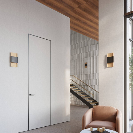 Applique DURLIN or/noir + 2x ampoule LED G9 3000K chaude 4.5W 450lm