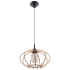 Lampe suspendue MANDELINO en bois naturel
