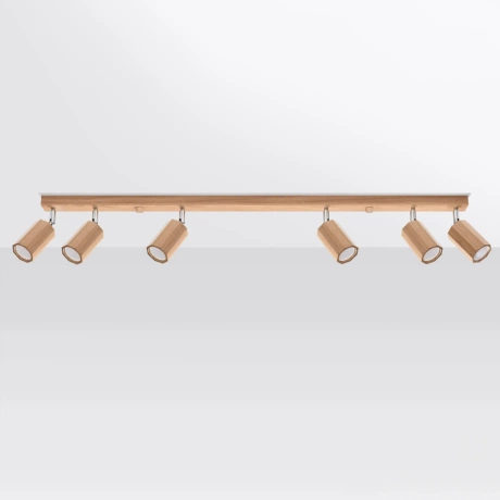 Plafonnier ZEKE 6 chêne