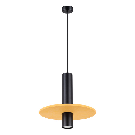 Lampe suspendue PELTA 1 noir/jaune