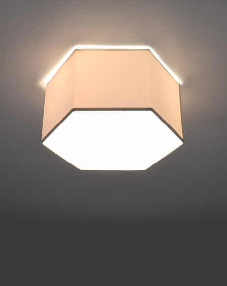 Plafond SUNDE 15 blanc + 2x ampoule LED E27 4000K Froid 7.5W 650lm