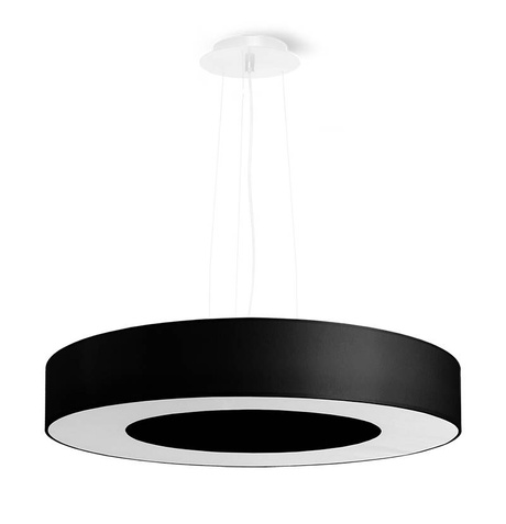 Lustre SATURNO SLIM 50 noir + 5x ampoule LED E27 3000K Warm 7.5W 620lm
