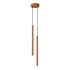 Lampe suspendue PASTELO 2 rouge ocre