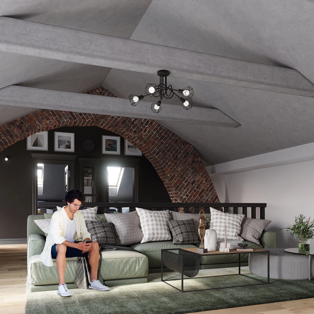 Plafonnier ARTEMIS 3 noir