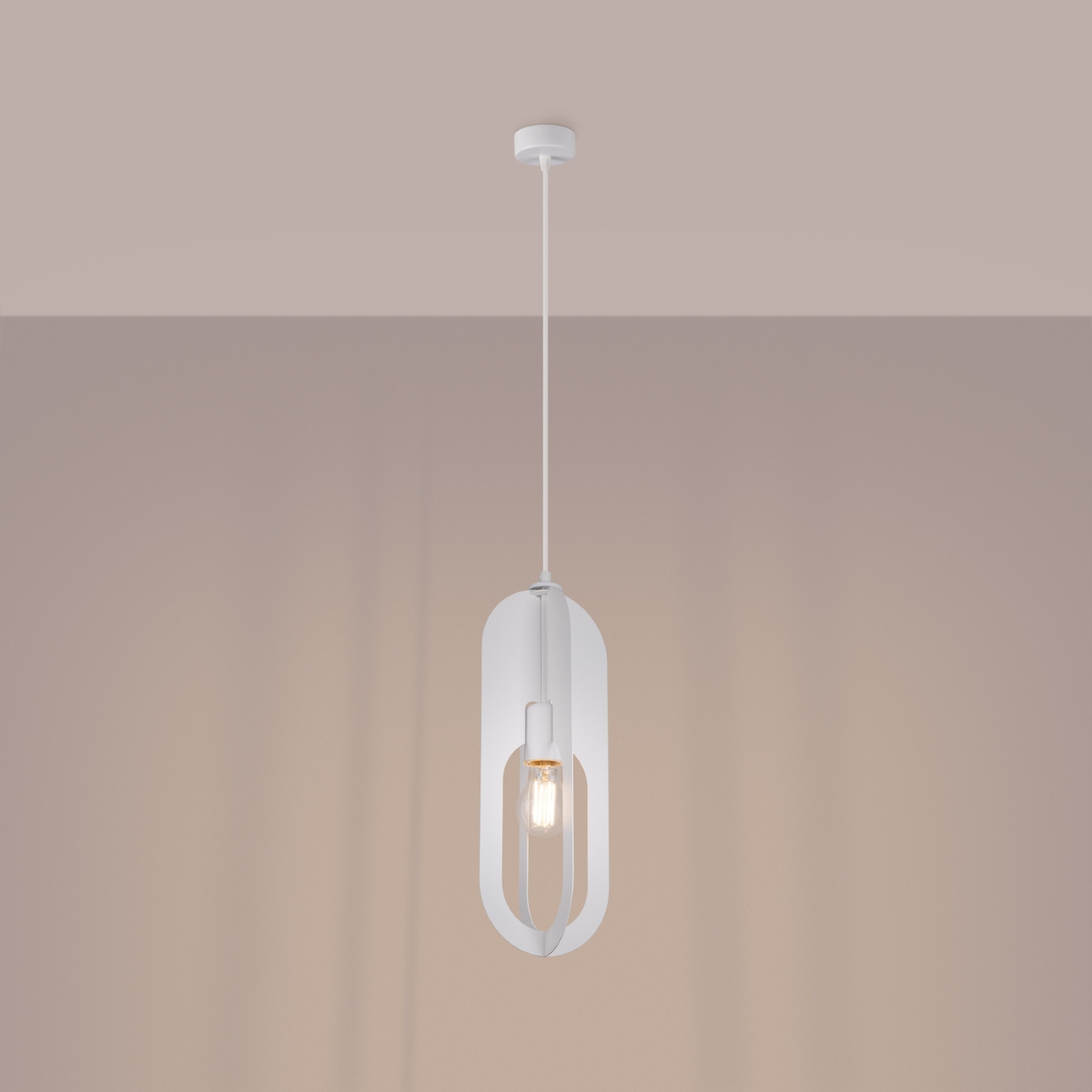 Lampe suspendue NICUS 1 blanc