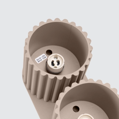 Plafonnier AURA 2 taupe GU10