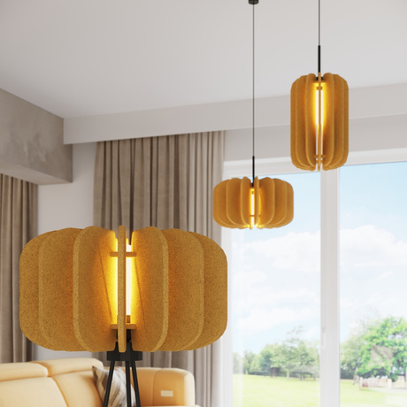 Lampe suspendue MULA 27 jaune