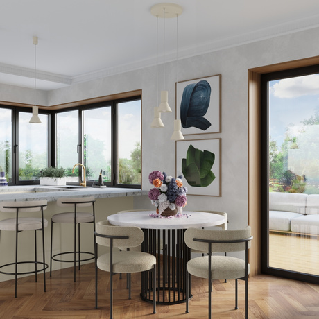 Lampe suspendue ESTRIA 1 beige